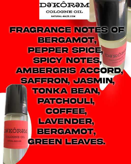 DəˈKôrəm Cologne Oil